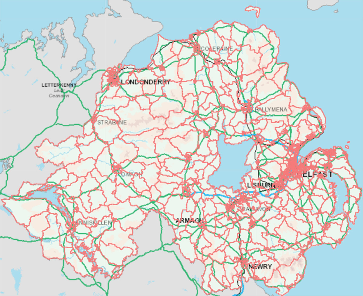 A map showing the Census 2021 Super Data Zones